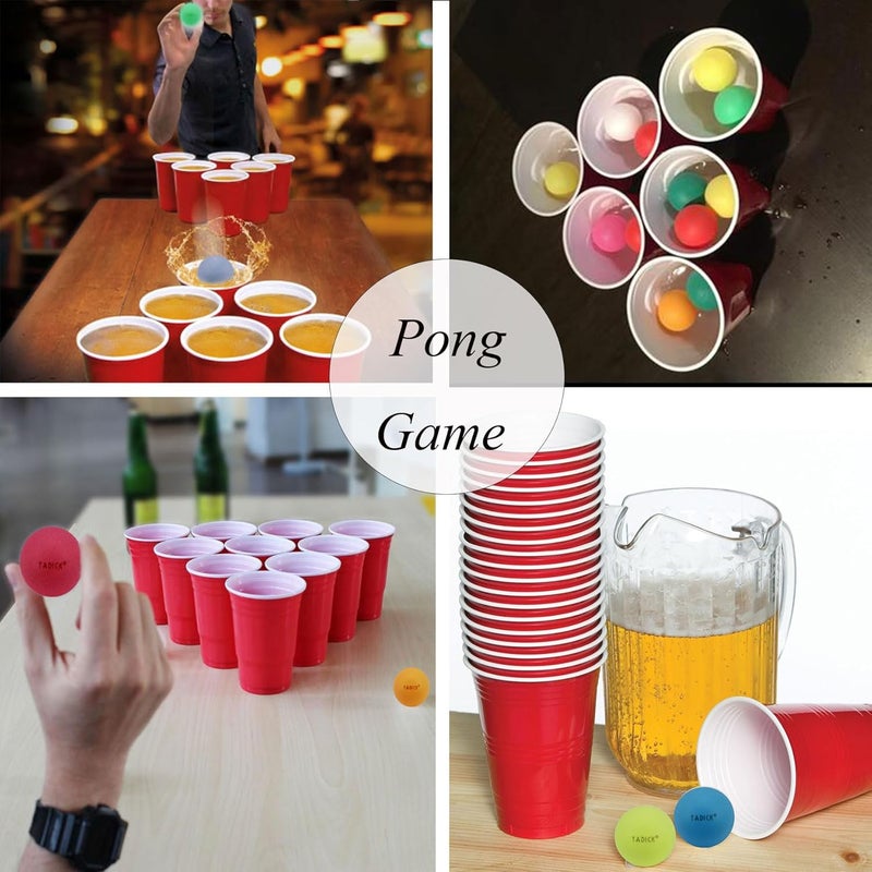 TADICK 100 Pack or 200 Pack Colored Ping Pong Balls for DIY Plastic Multiple Color Table Tennis Ball for Party Decoration - Image 4